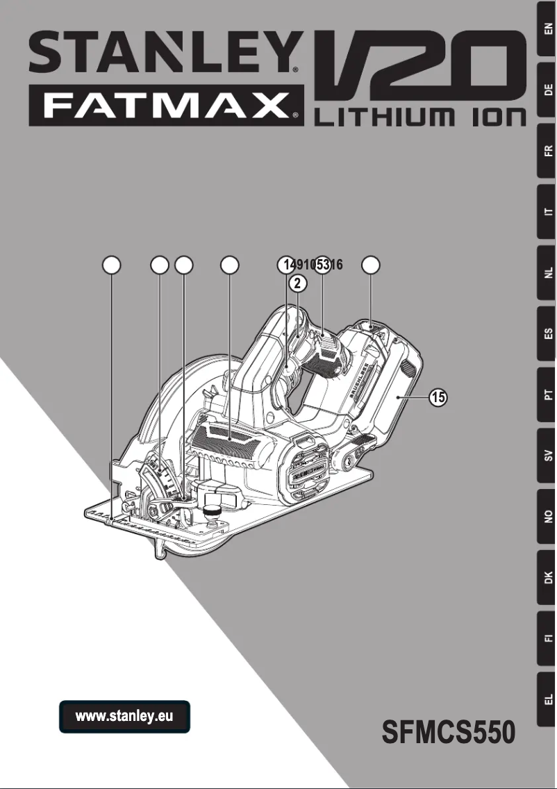 Página 1 del manual Manual de usuario Stanley Fatmax SFMCS550