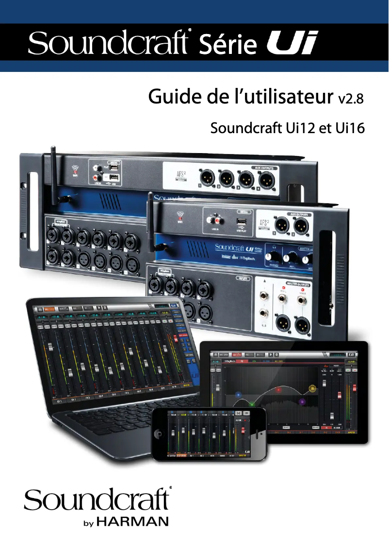 Página 1 del manual Folleto Soundcraft UI16