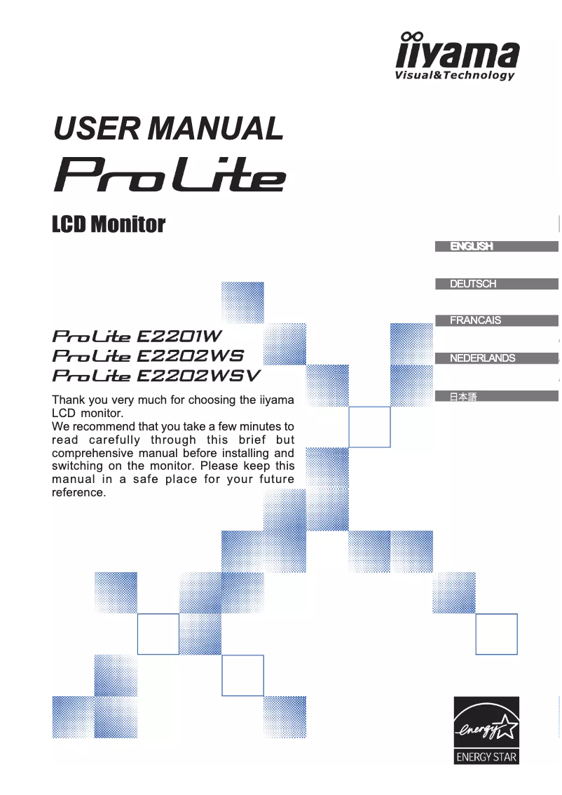 Imagen de la primera página del manual del dispositivo ProLite E2201W