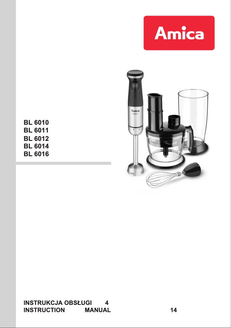 Página 1 del manual Manual de usuario Amica BL 6016