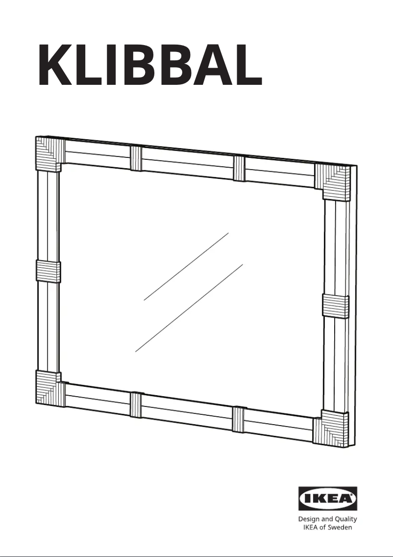 Imagen de la primera página del manual del dispositivo KLIBBAL 705.733.78