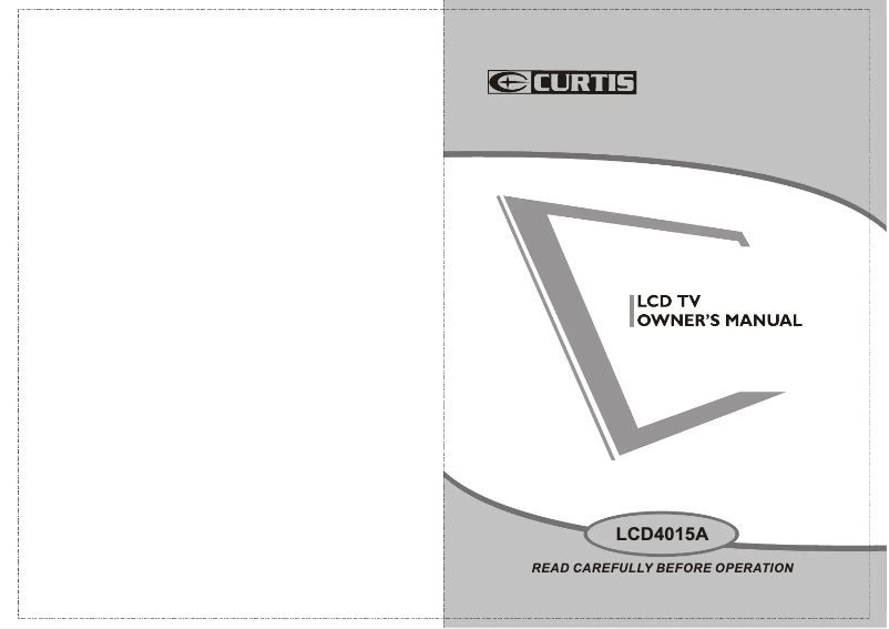 Página 1 del manual Manual de usuario Curtis LCD4015A