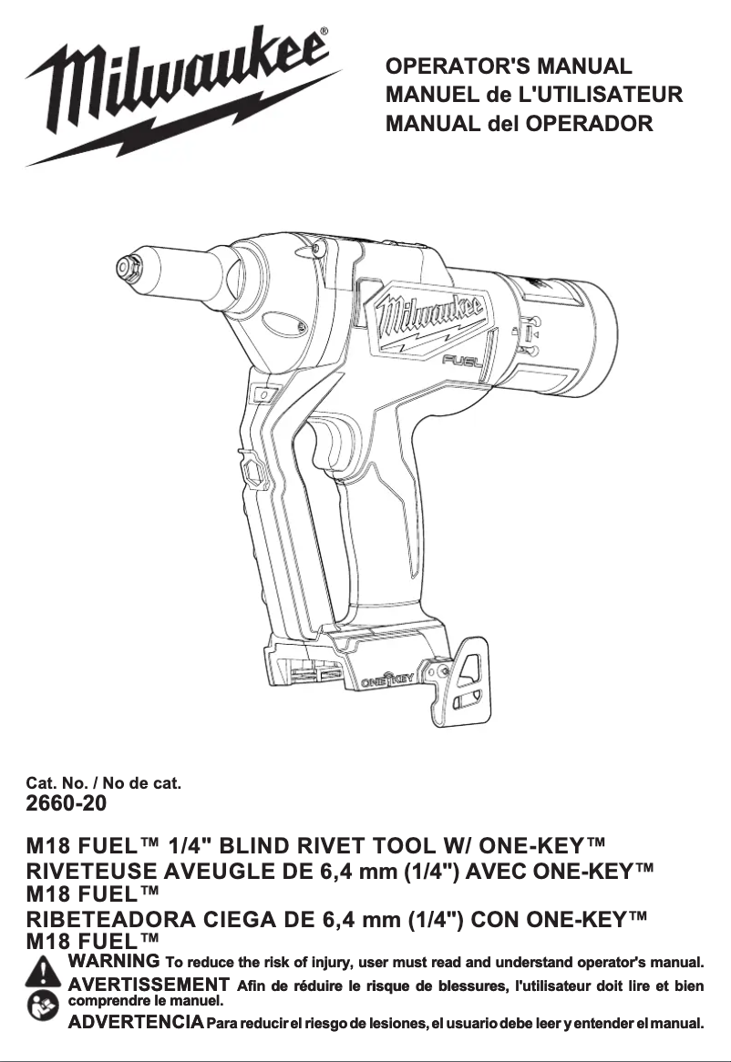 Imagen de la primera página del manual del dispositivo 2660-20