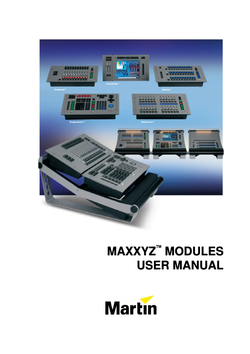 Imagen de la primera página del manual del dispositivo MaxModule Playback