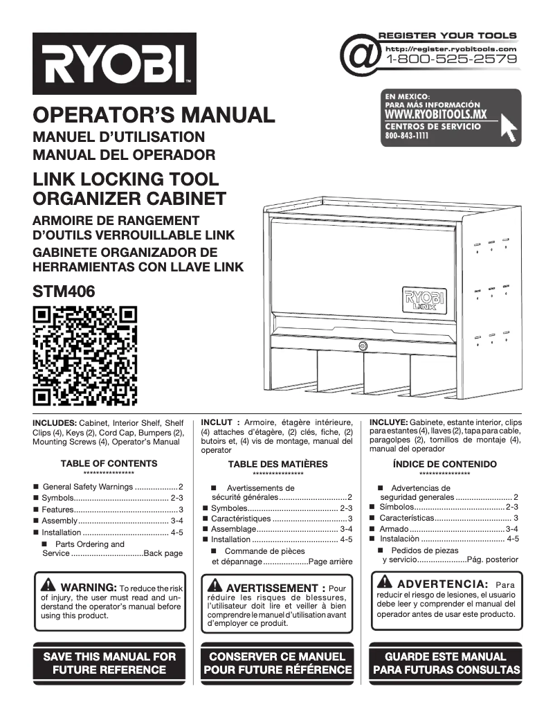 Imagen de la primera página del manual del dispositivo STM406