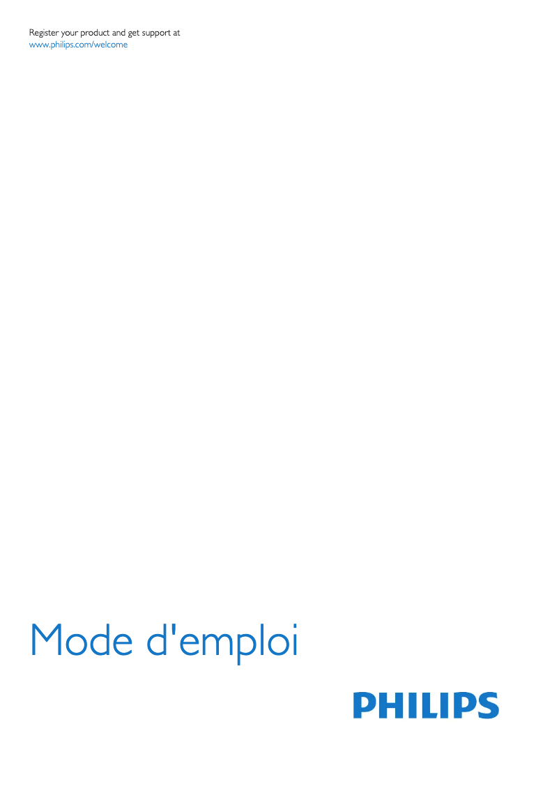 Imagen de la primera página del manual del dispositivo 55PFH6109