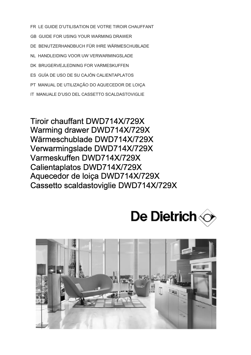Página 1 del manual Manual de usuario De Dietrich DWD714X