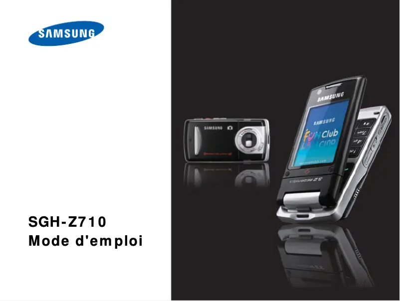 Imagen de la primera página del manual del dispositivo SGH-Z710