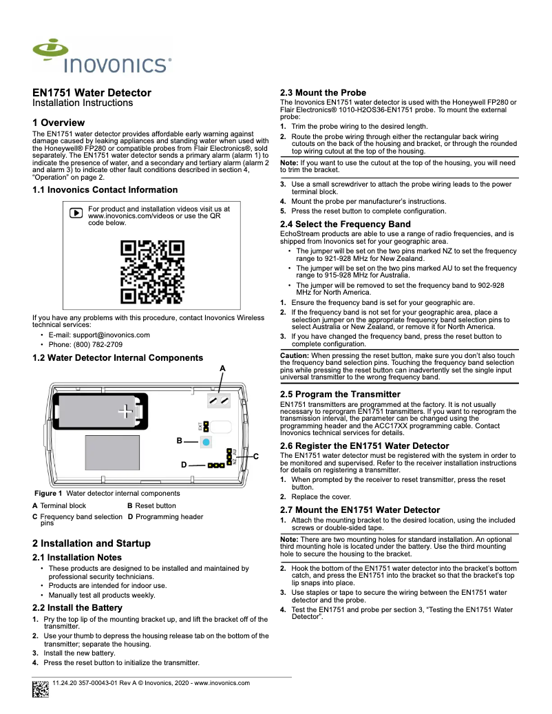 Imagen de la primera página del manual del dispositivo EN1751