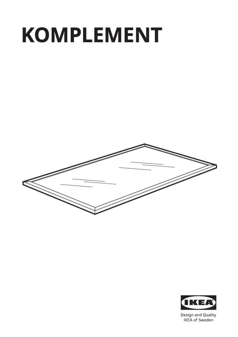 Página 1 del manual Manual de usuario Ikea KOMPLEMENT 002.576.46