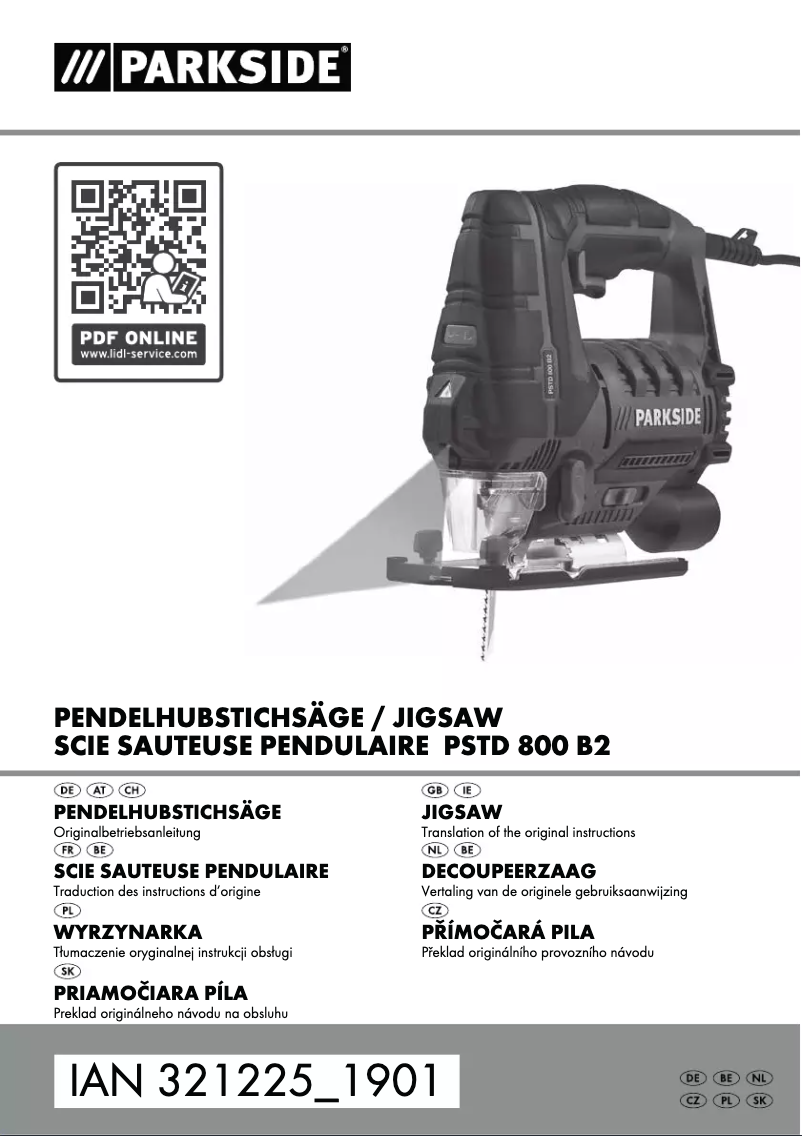 Imagen de la primera página del manual del dispositivo PSTD 800 B2