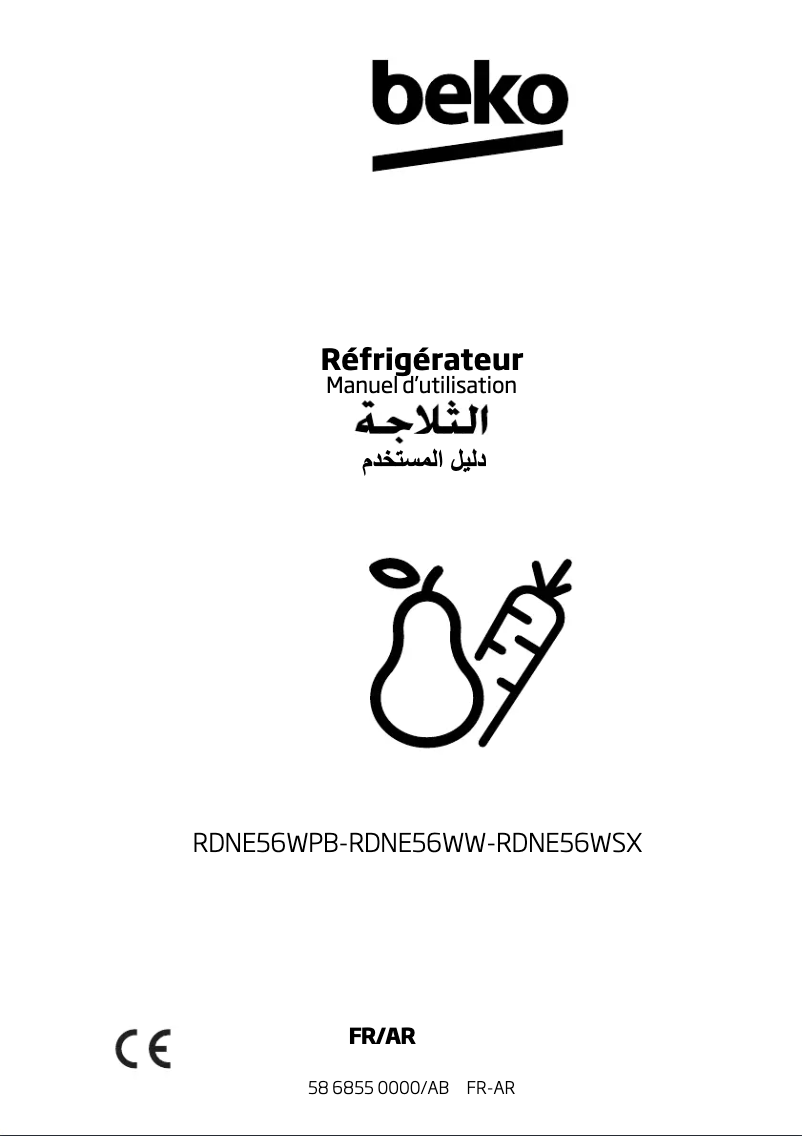 Imagen de la primera página del manual del dispositivo RDNE56WW