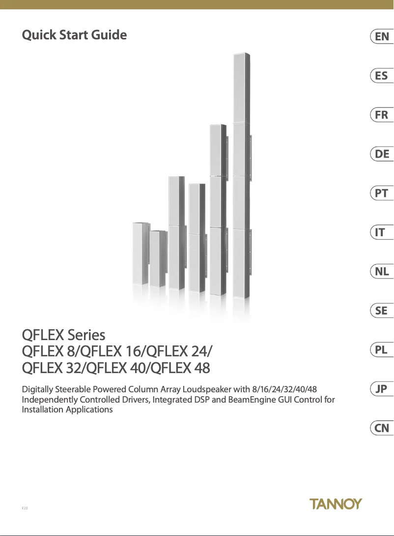 Imagen de la primera página del manual del dispositivo QFLEX 16