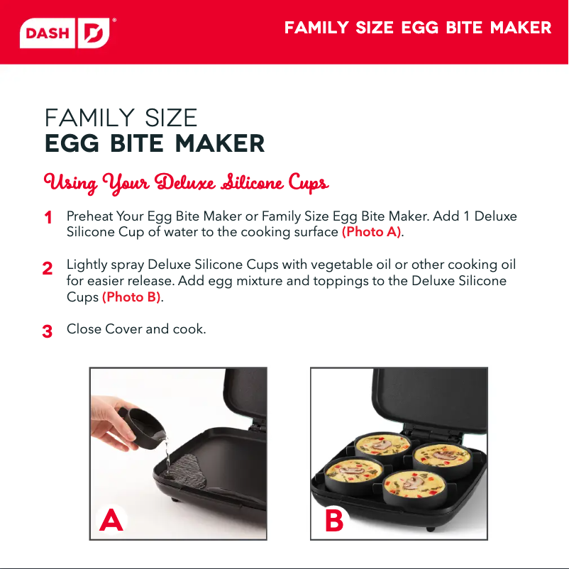 Imagen de la primera página del manual del dispositivo Family Size DBBM900GBBK04