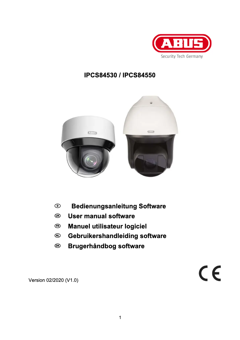 Imagen de la primera página del manual del dispositivo IPCS84550