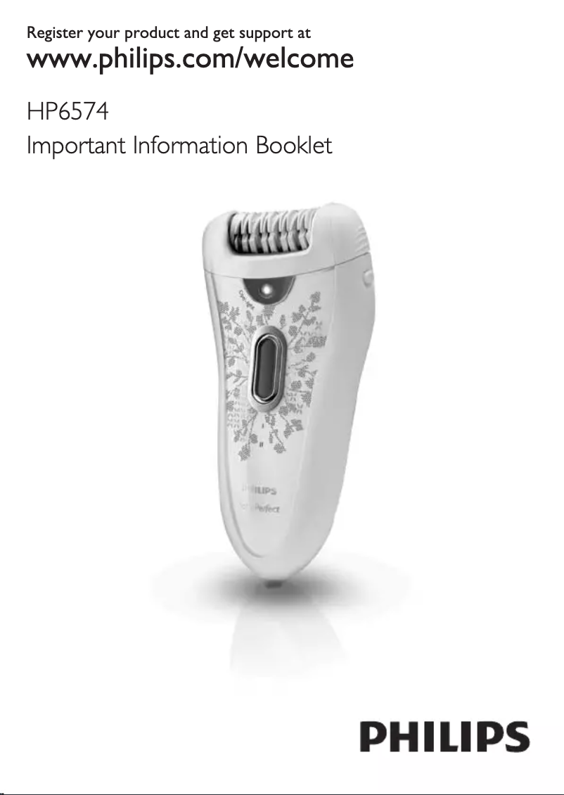 Página 1 del manual Manual de usuario Philips SatinPerfect HP6574