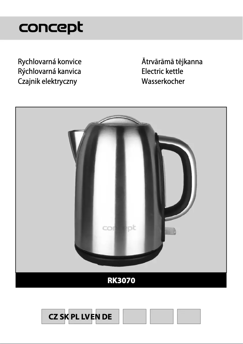 Imagen de la primera página del manual del dispositivo RK-3070