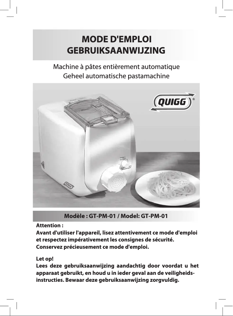 Imagen de la primera página del manual del dispositivo GT-PM-01