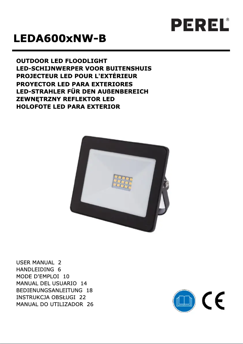 Página 1 del manual Manual de usuario Perel LEDA6003NW-B