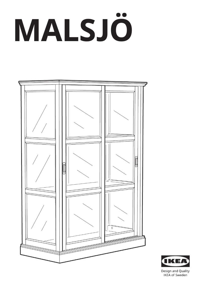 Imagen de la primera página del manual del dispositivo MALSJÖ 603.034.81