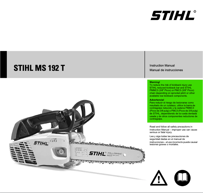 Página 1 del manual Manual de usuario Stihl MS 192 TC