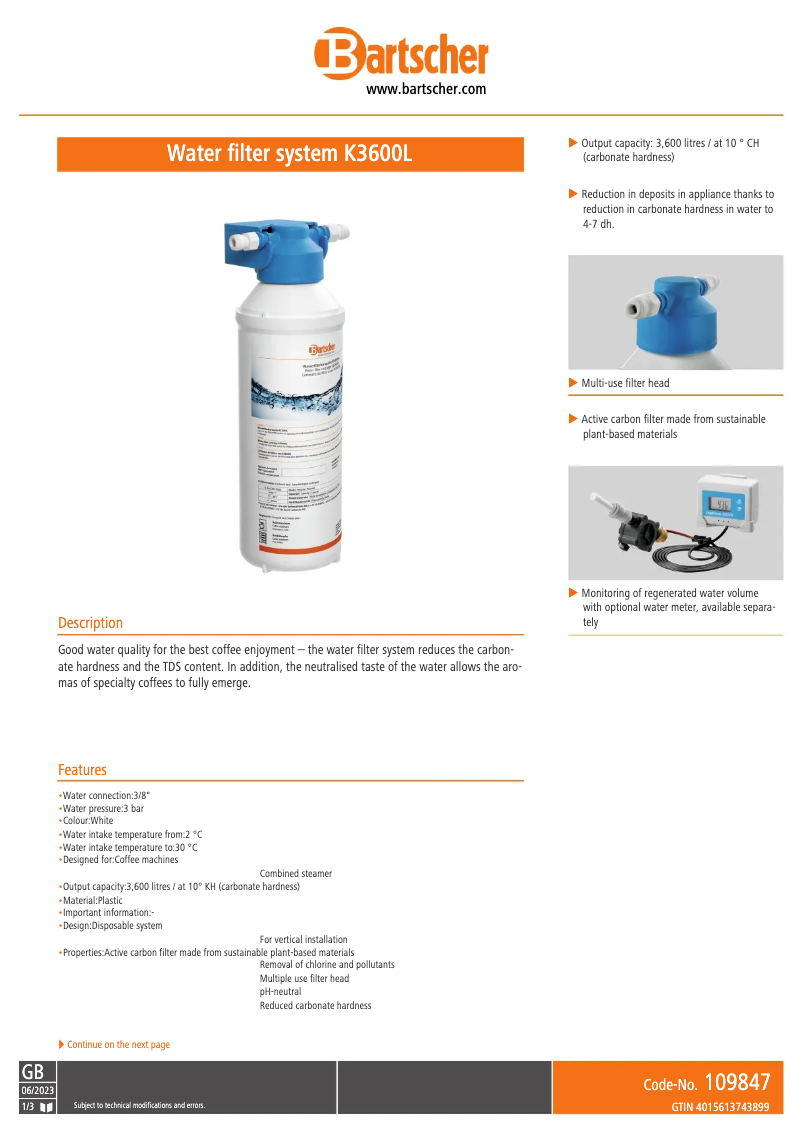 Imagen de la primera página del manual del dispositivo K3600L