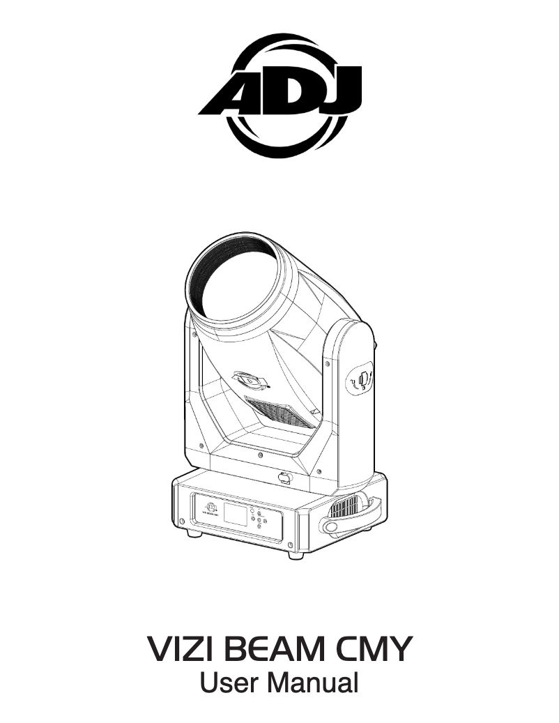 Página 1 del manual Manual de usuario Adj Vizi Beam CMY