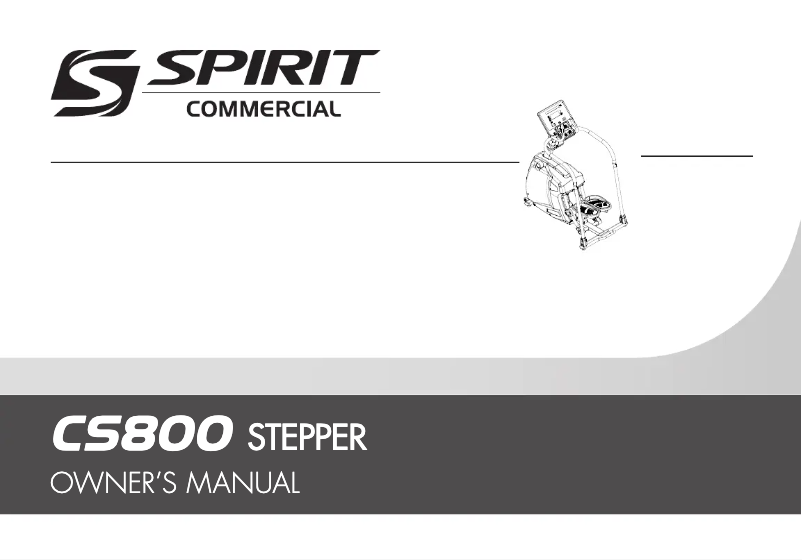 Imagen de la primera página del manual del dispositivo CS800