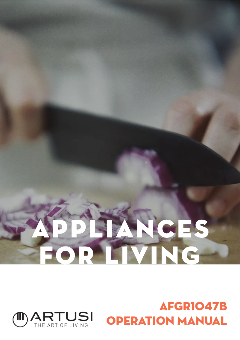 Página 1 del manual Manual de usuario Artusi AFGR1047B