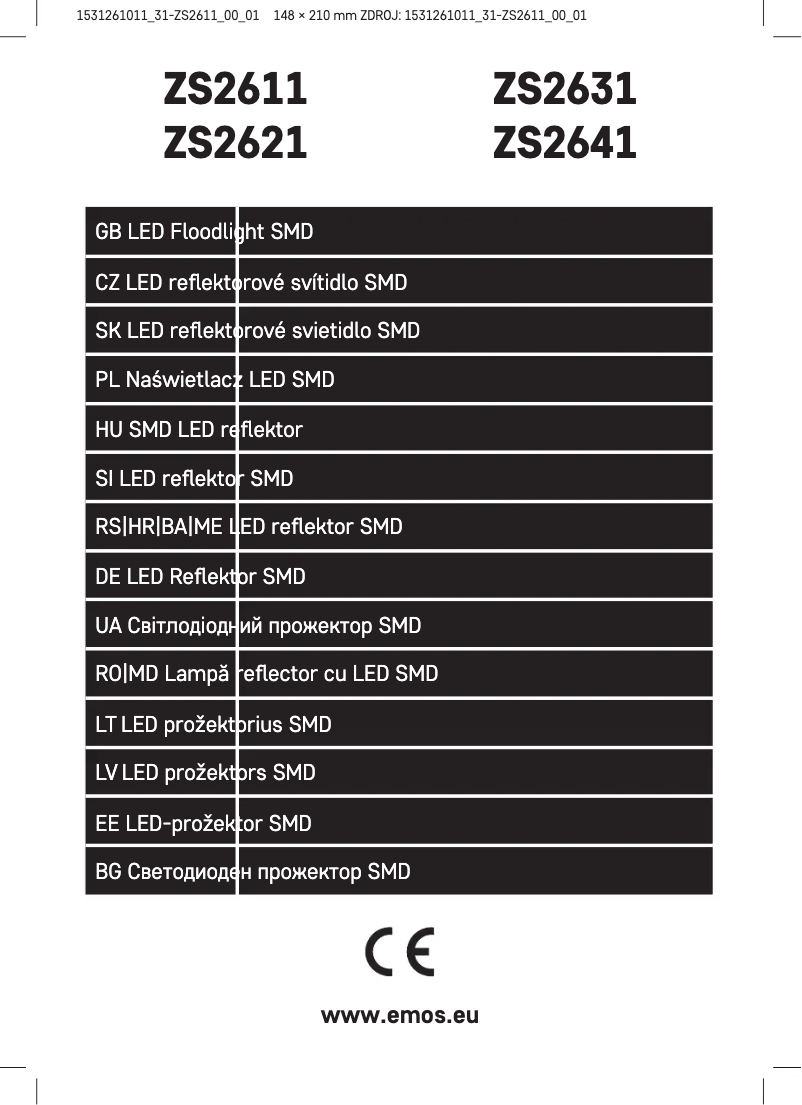 Página nº 1 - Manual de usuario Emos ZS2611