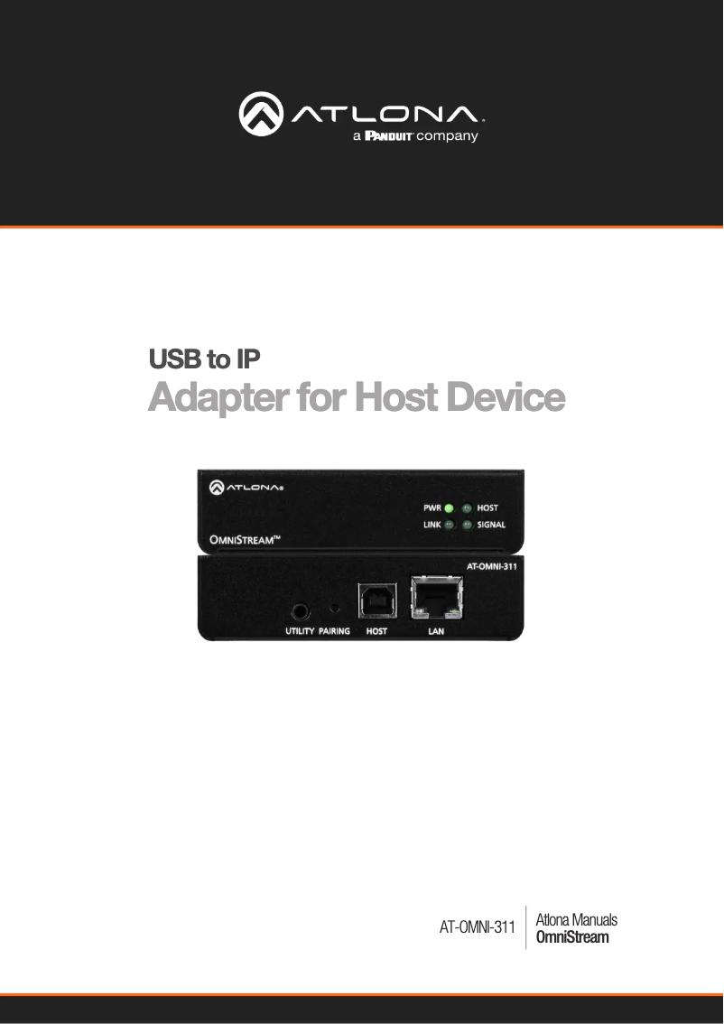 Página nº 1 - Manual de usuario Atlona AT-OMNI-311