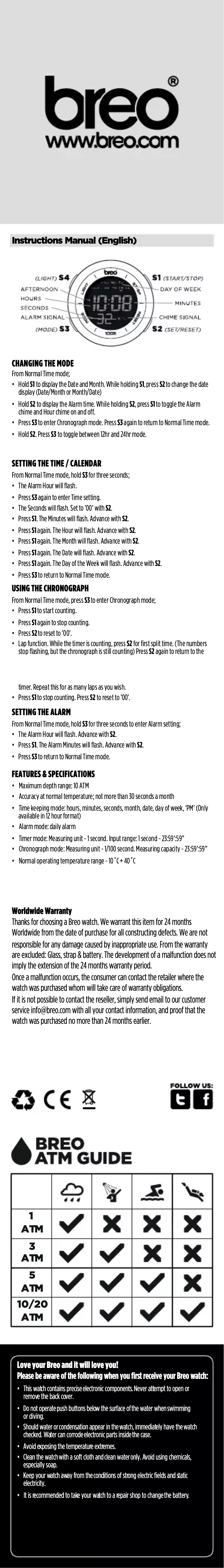 Imagen de la primera página del manual del dispositivo Orb