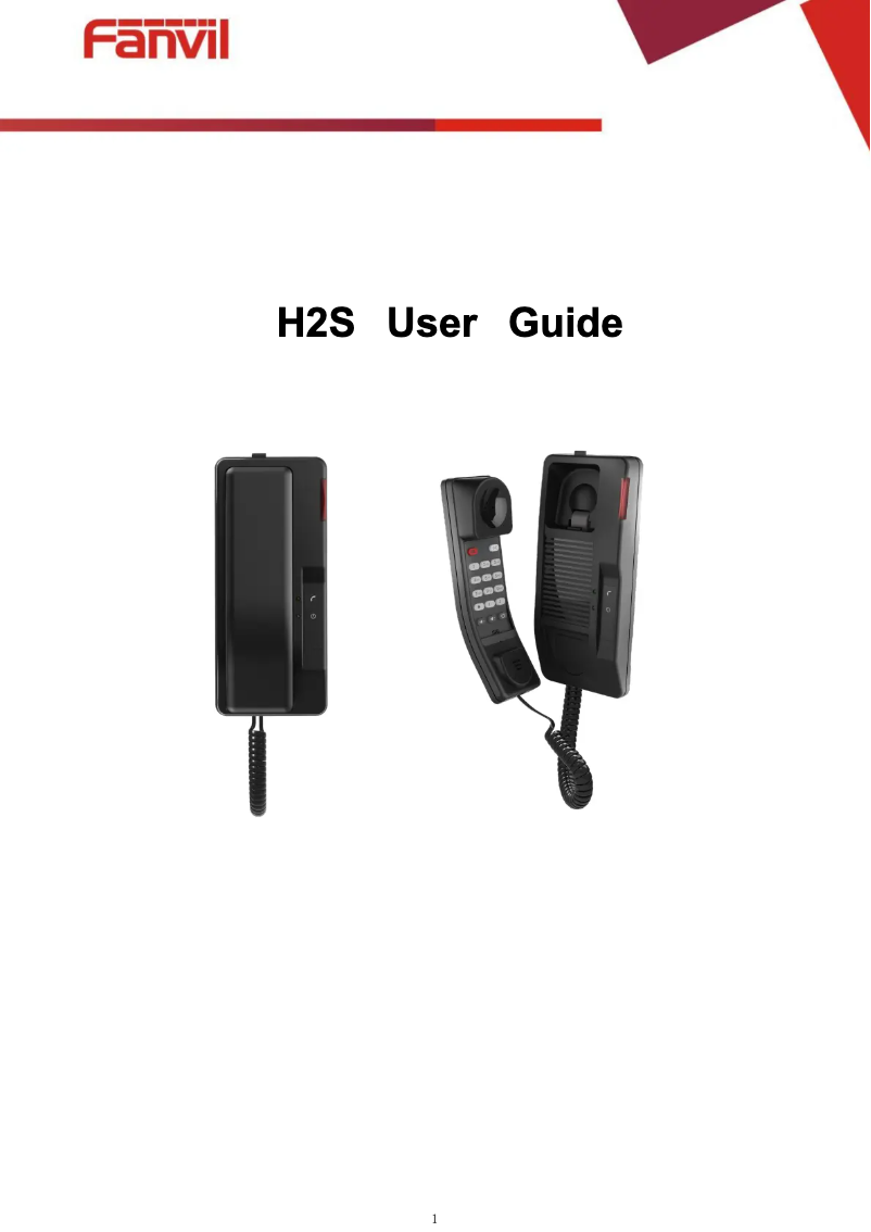 Imagen de la primera página del manual del dispositivo H2S