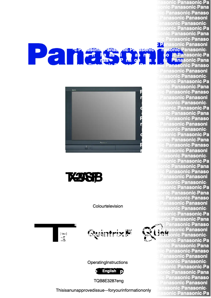 Imagen de la primera página del manual del dispositivo TX-29AS1FB