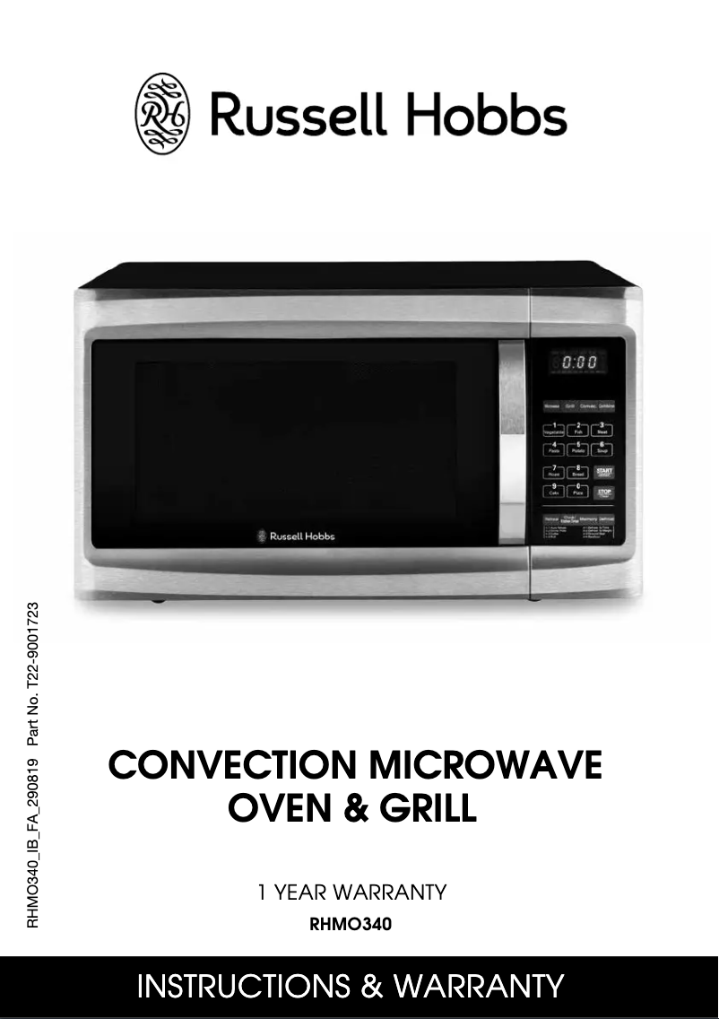 Página 1 del manual Manual de usuario Russell Hobbs RHMO340