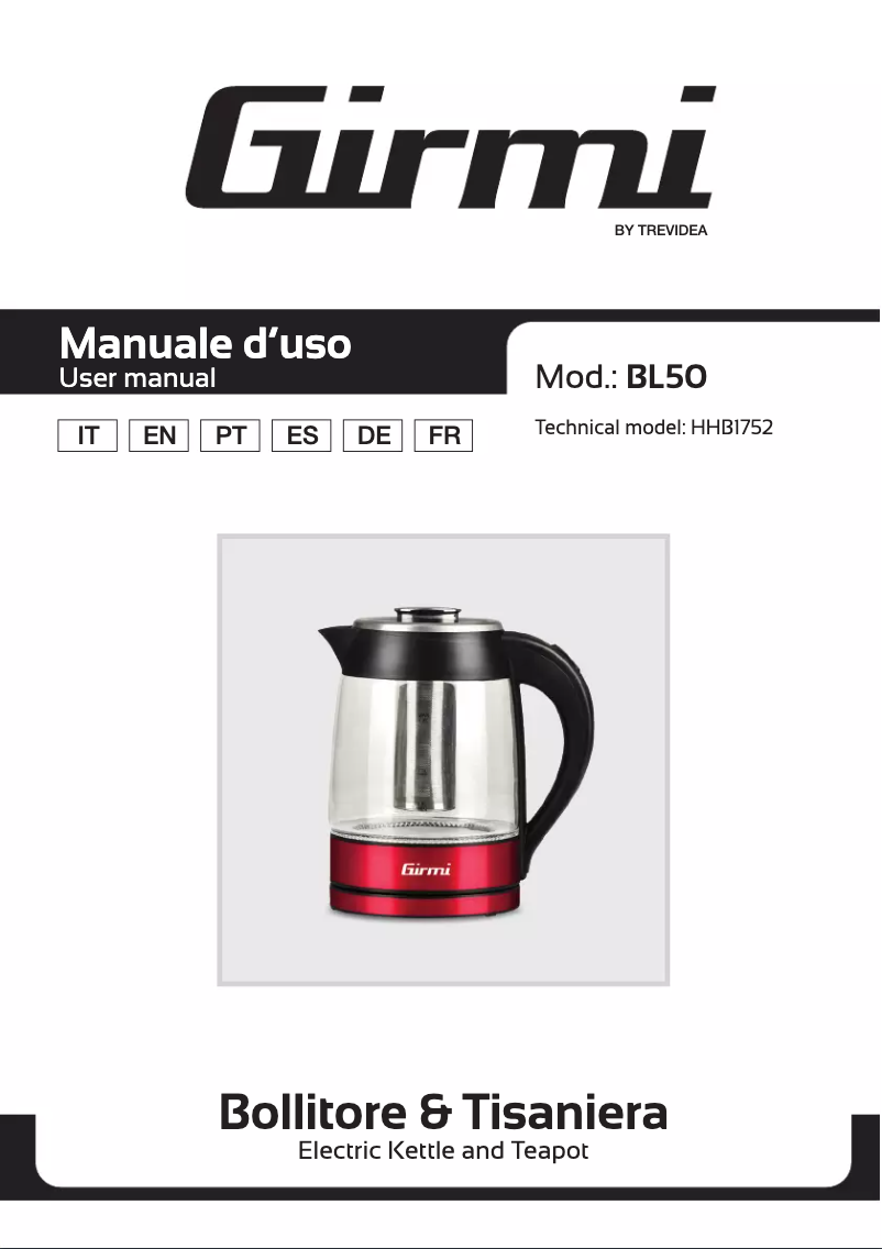 Imagen de la primera página del manual del dispositivo BL50