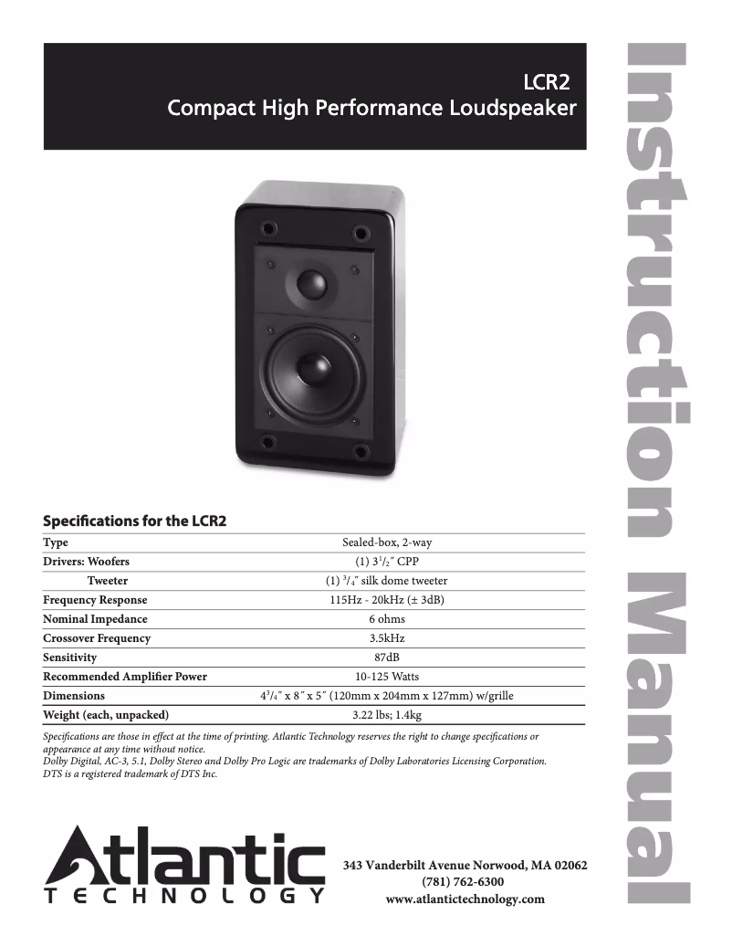 Imagen de la primera página del manual del dispositivo LCR2