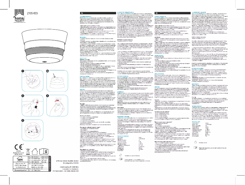 Imagen de la primera página del manual del dispositivo SH8-90101