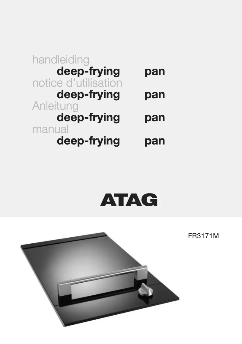 Página 1 del manual Manual de usuario Atag FR3171M