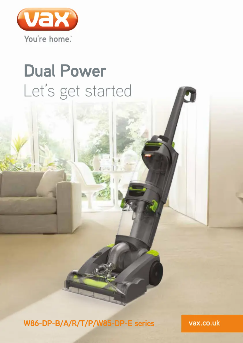 Página nº 1 - Manual de usuario Vax Dual Power W86-DP-A
