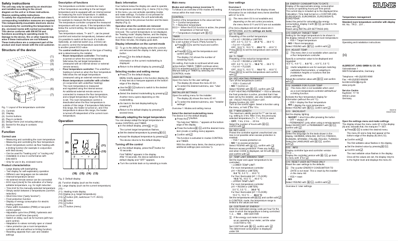 Imagen de la primera página del manual del dispositivo TRDLS-DISPWW