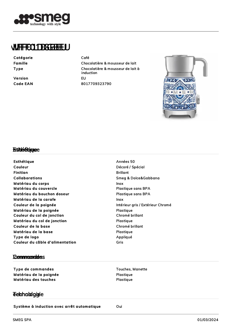 Imagen de la primera página del manual del dispositivo MFF01
