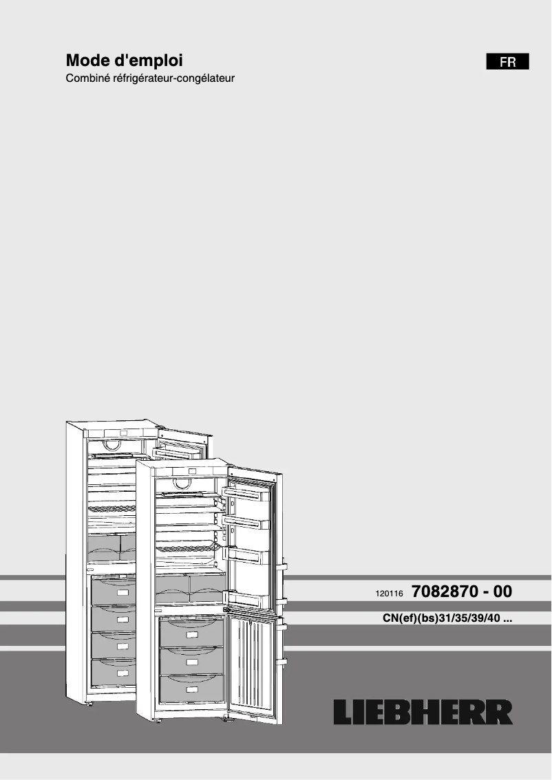 Página 1 del manual Manual de usuario Liebherr CNEF4015