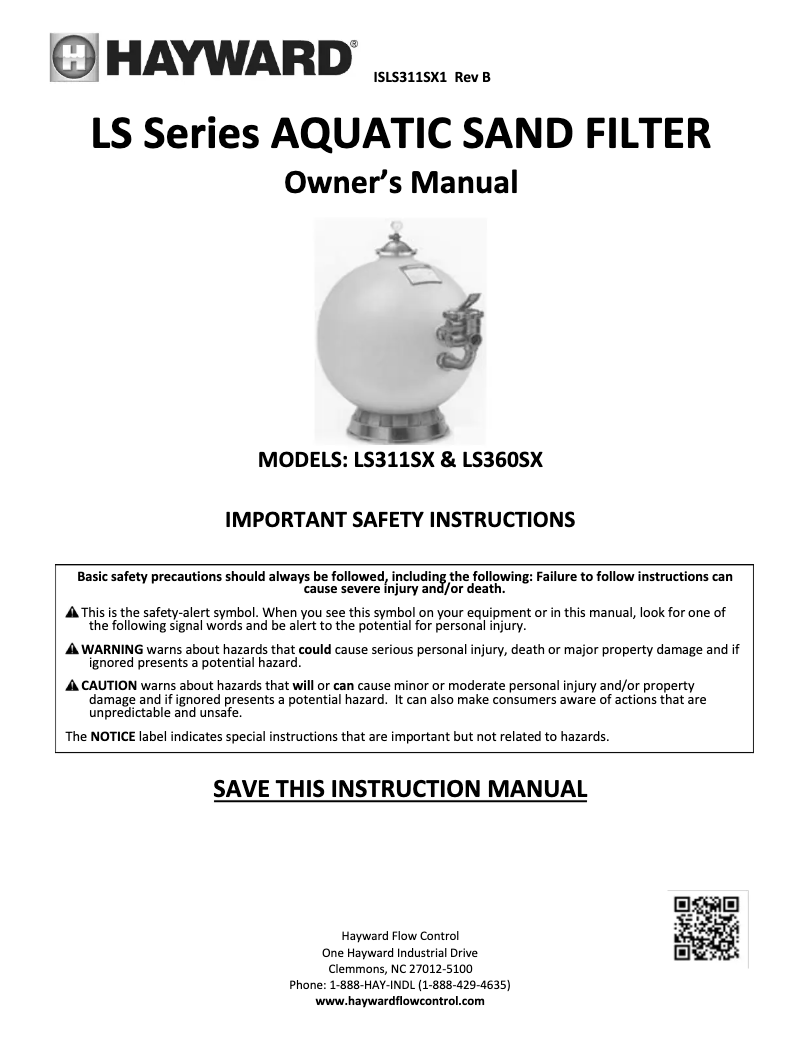 Imagen de la primera página del manual del dispositivo LS360SX