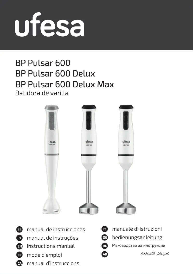 Imagen de la primera página del manual del dispositivo Pulsar 600 Delux Max