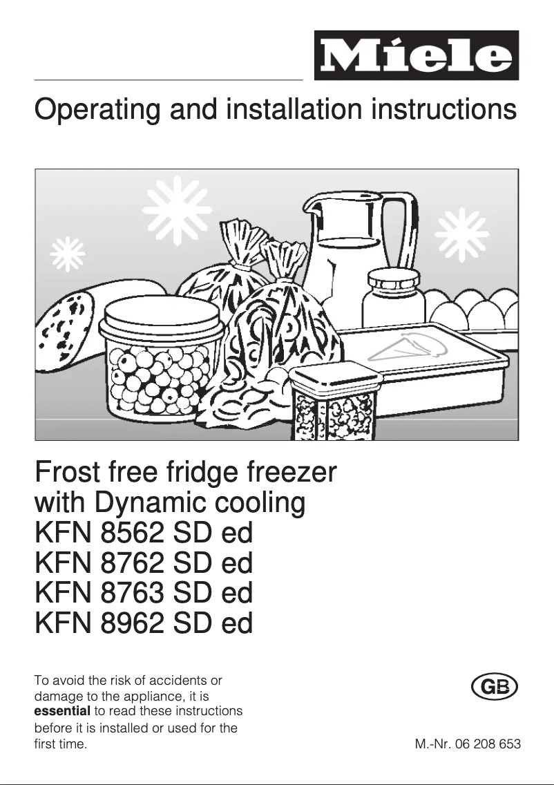 Imagen de la primera página del manual del dispositivo KFN 8762 Sed