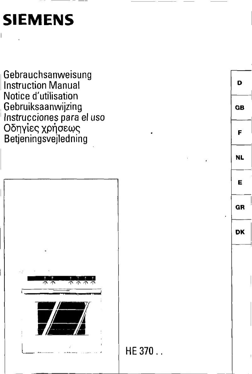 Página 1 del manual Manual de usuario Siemens HE37020