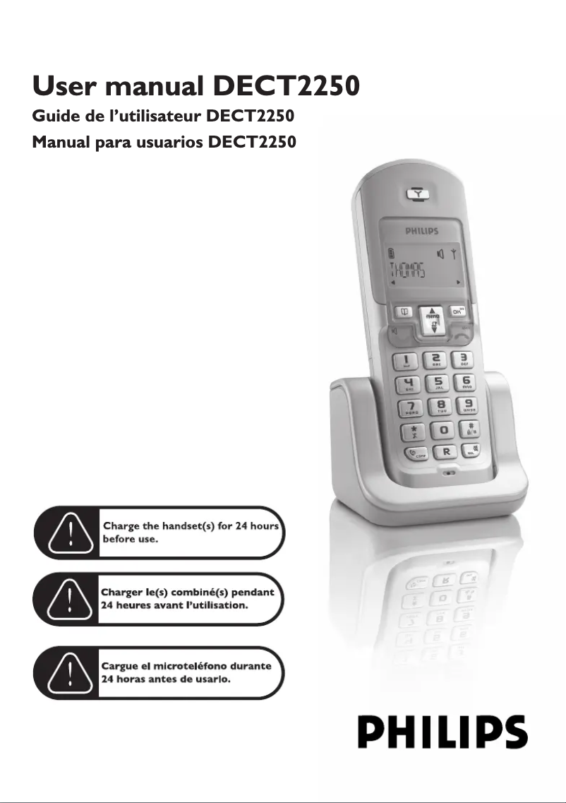 Página 1 del manual Manual de usuario Philips DECT2250G