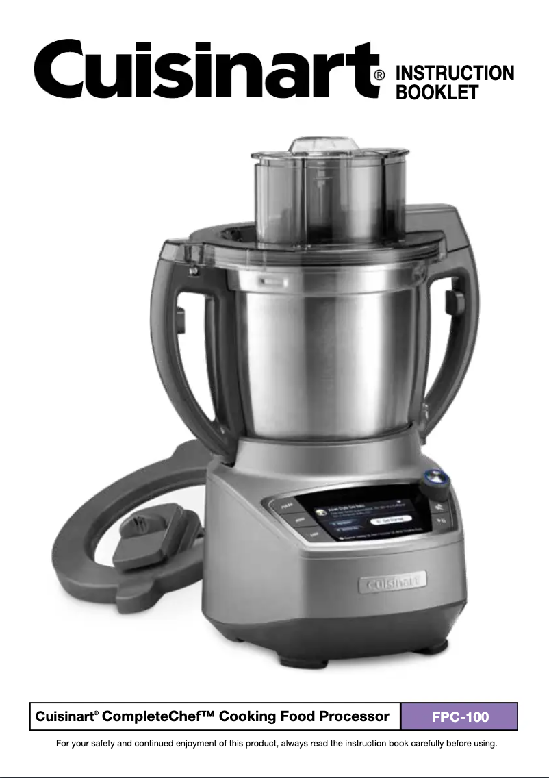 Página nº 1 - Manual de usuario Cuisinart CompleteChef FPC-100
