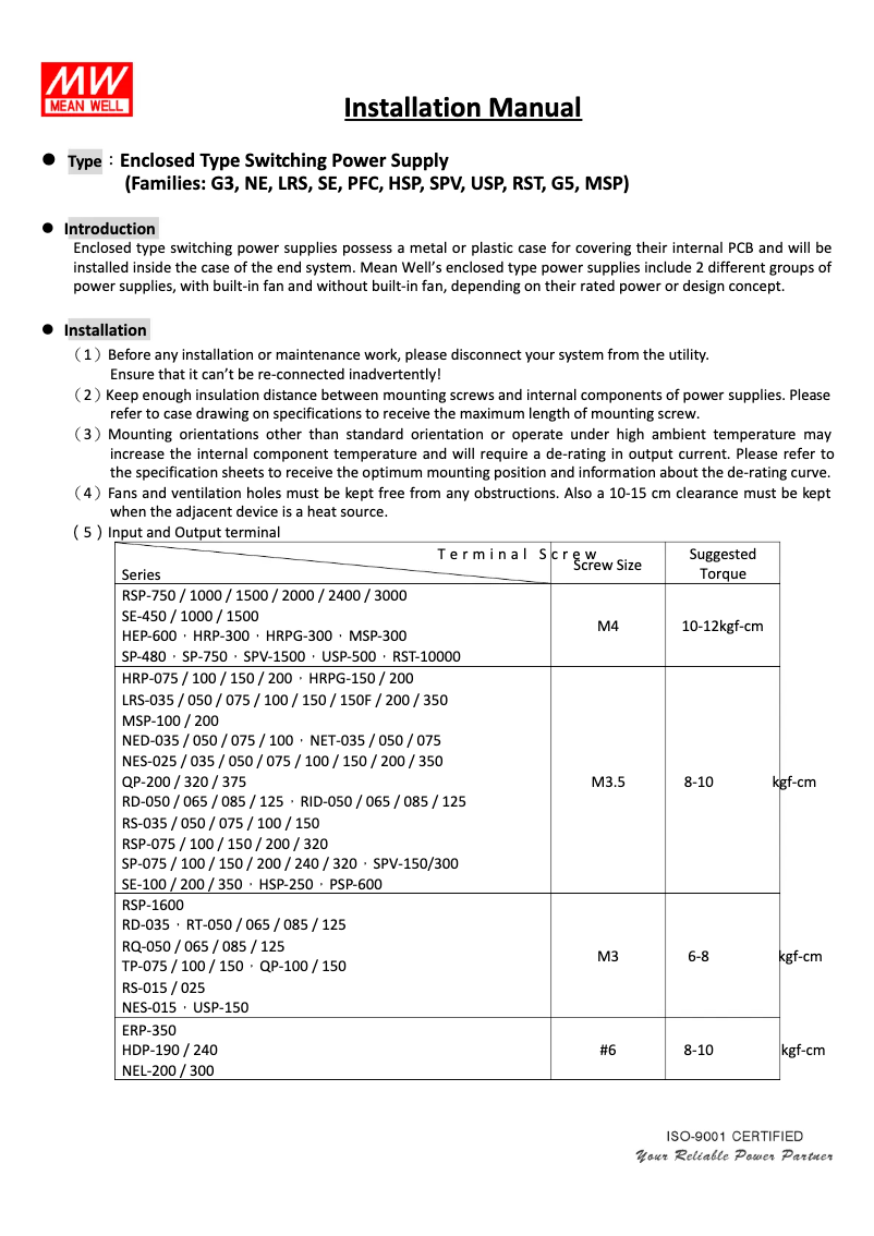 Imagen de la primera página del manual del dispositivo HRPG-600-7.5